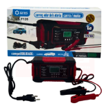 CARREGADOR DE BATERIA CARRO E MOTO 12V 6A LT-F126