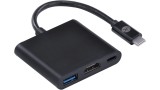 CONVERSOR ADAPTADOR USB TIPO C 4 EM 1 4K 2 HDMI/TIPO C/USB