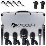 KIT MICROFONE PARA BATERIA 7 PECAS KMD 107 KADOSH