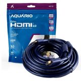 CABO HDMI 2.0 AQUÁRIO 4K 10 METROS- PONTA BANHADA A OURO