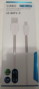 CABO DE DADOS TIPO C 2M IT-BLUE 2.4A LE-841C-2