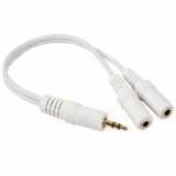 CABO DIVISOR FONE DE OUVIDO ADAPTADOR 2 P2 F X 1P2 M CHIPSCE 15CM