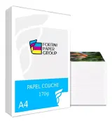 PAPEL COUCHE A4 180GR 210X297MM 50 FOLHAS