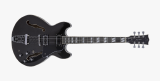 GUITARRA MICHAEL GM1159N MBK JAZZ ACTION SEMI ACUSTICA PRETO METALICO