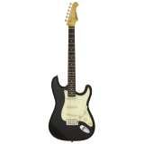 GUITARRA STRATOCASTER STG-62 BK ARIA PRO II PRETA