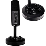 MICROFONE CONDENSADOR USB COM RETORNO E INTERFACE DE GRAVAÇÃO KIMERA KOLT