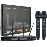 MICROFONE SEM FIO DUPLO KADOSH K622M PROFISSIONAL UHF