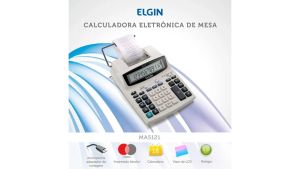 CALCULADORA ELGIN COM IMPRESSORA MA5121