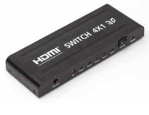 SWITCH HDMI 4 EM 1 3D 4 PORTAS COM FONTE DEX HS-41