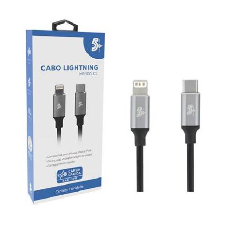CABO USB LIGHTNING IPHONE PARA TIPO C ALUMINIUM MOBILE PREMIUM 1.2 M CHIP SCE 018-0204