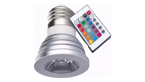 LAMPADA LED  5W RGB  COM CONTROLE