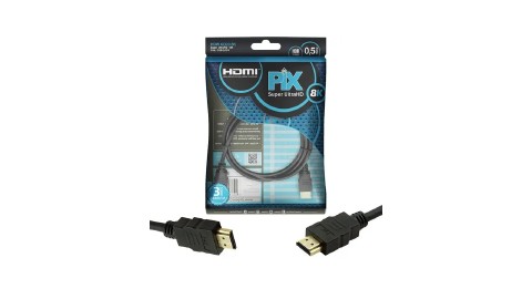 CABO HDMI 0,50CM 2.1 8K ULTRA HD CHIP SCE PIX 018-1055