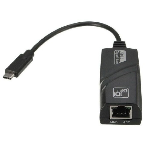 CONVERSOR USB TIPO C X RJ45 FEMEA GIGABIT 10/100/1000
