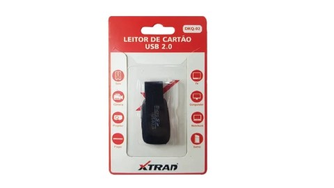 LEITOR CARTAO MICRO SD USB 2.0 XTRAD DKQ-02