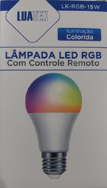 LAMPADA LED BULBO 15W RGB COM CONTROLE