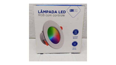 LAMPADA SPOT LED  DE EMBUTIR RGB COM CONTROLE LUATEK  15W Y015W