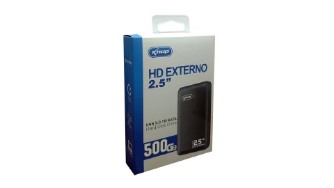 HD EXTERNO PORTATIL 2.5 500GB KNUP USB 3.0