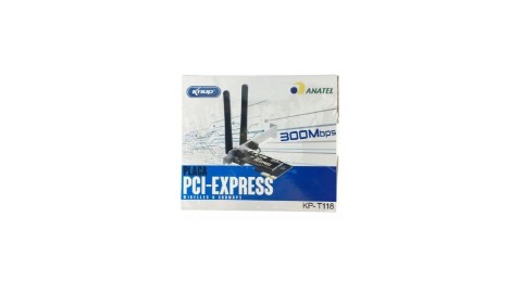 PLACA PCI EXPRESS WIRELESS N 300 MBPS  KNUP KP-T118