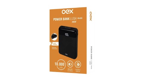 POWER BANK OEX  10000MAH PRETO PB-305