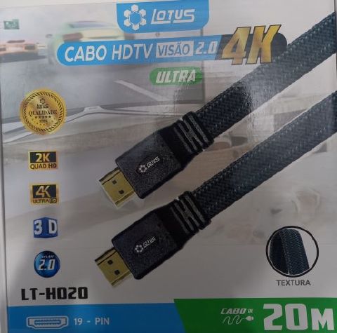 CABO HDMI 20M 2.0 4K LOTUS LT-H020
