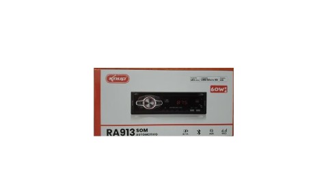 RADIO AUTOMOTIVO KNUP 60W USB / MICRO SD LED RA913