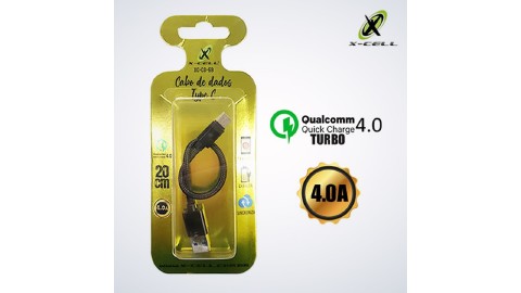 CABO DADOS USB TIPO C 20 CM X-CELL XC-CD-69