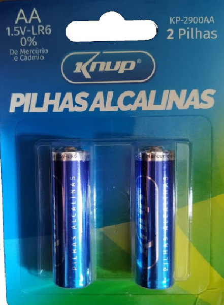 PILHA ALCALINA AA C/2 KNUP KP2-900