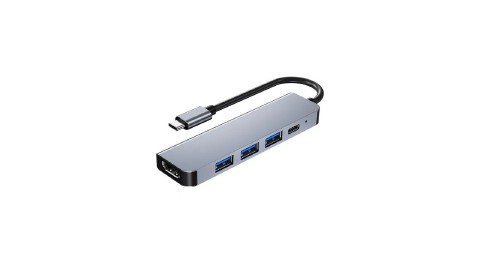 HUB USB TIPO C HDMI USB 3.0 5 EM 1 TIPO-C  3 USB