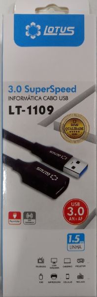 CABO EXTENSOR USB 3.0  1.5M LOTUS LT-1109