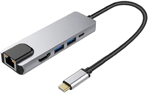 HUB USB TIPO C 3.0 5 EM 1 TIPO-C HDMI RJ-45 3 USB