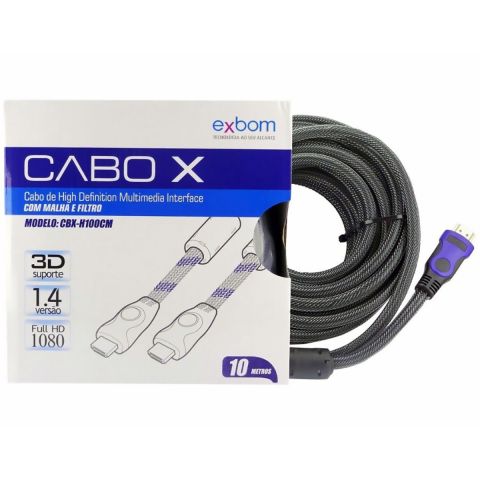 CABO HDMI 10M FLAT DIVERSOS