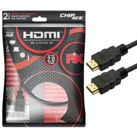 CABO HDMI 2M PIX 2.0 19 PINOS 018-2222