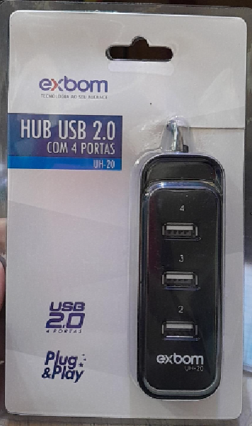 HUB USB 2.0  4 PORTAS