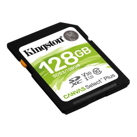CARTAO DE MEMORIA SD KINGSTON 128GB 100 MB CLASSE10 CANVAS SELECT PLUS
