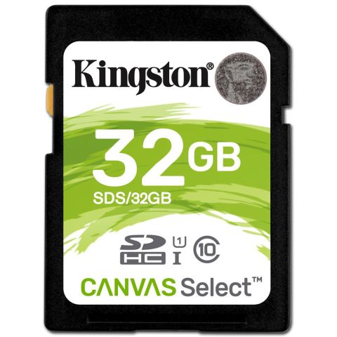 CARTAO DE MEMORIA SD KINGSTON 32GB CLASSE 10 80MB/S CANVAS