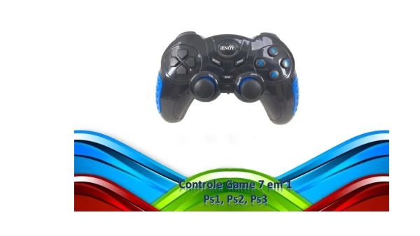 CONTROLE JOYSTICK 7 IN 1 BLUETOOTH P/ SMARTPHONE ANDROID P3 P2 P1 PC