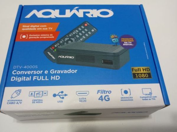 CONVERSOR GRAVADOR DIGITAL AQUARIO FULL HD MODELO DTV 4000S