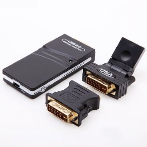 CONVERSOR USB X DVI/HDMI/VGA UGA MF 854