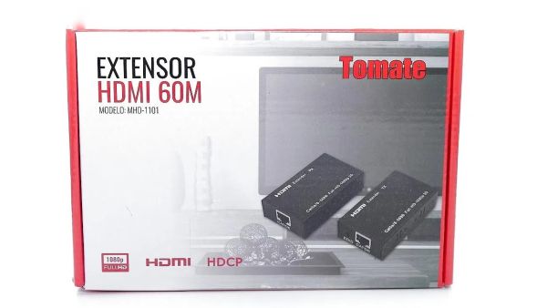 EXTENSOR HDMI X RJ45 60 METROS TOMATE MHD-1101