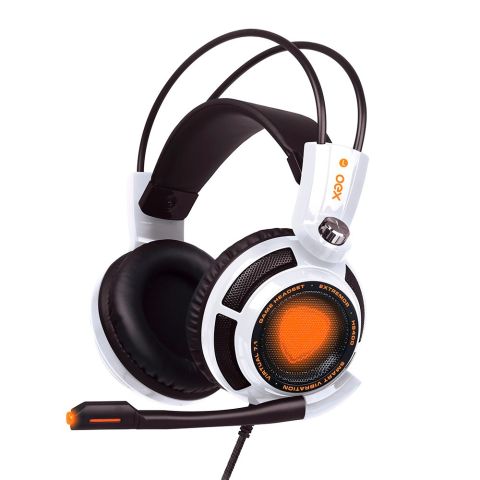 FONE DE OUVIDO HEADSET GAMER EXTREMOR 7.1 USB PS4/PC OEX HS400 BRANCO
