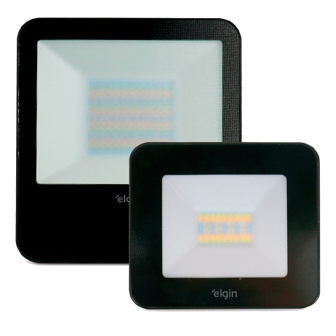 REFLETOR DE LED INTELIGENTE WIFI 50W ELGIN RGB IP65 BIVOLT