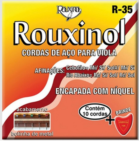 JOGO DE CORDAS PARA VIOLA AÇO ROUXINOL R-35