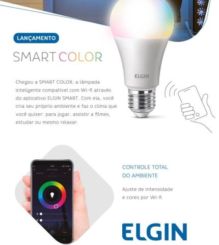 LAMPADA LED WIFI SMART COLOR 10W ELGIN