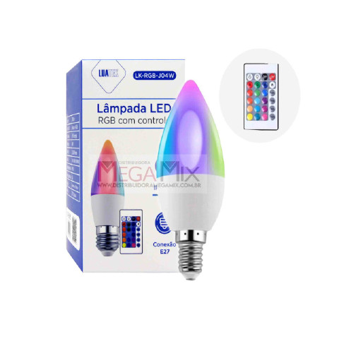 LAMPADA  LED  VELA RGB  LK RGB  JO 4W