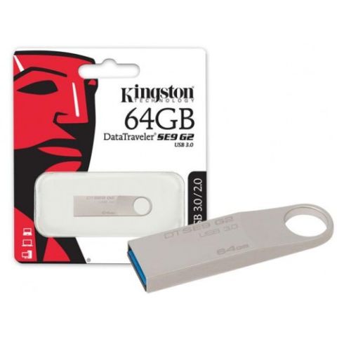 PEN DRIVE 64GB KINGSTON USB 3.0 PRATA DTSE9G2