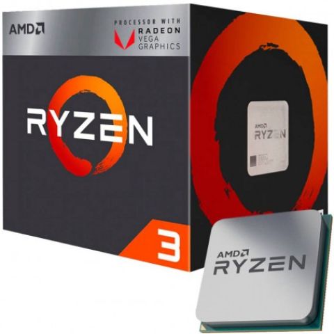 PROCESSADOR AMD AM4 RYZEN R3 3200G 4.0GHZ MAX BOOST 3.6GHZ BASE 6MB CACHE GPU INTEGRADA
