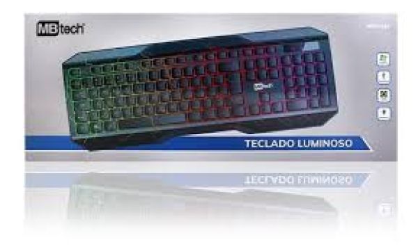 TECLADO LUMINOSO USB MBTECH MB54335