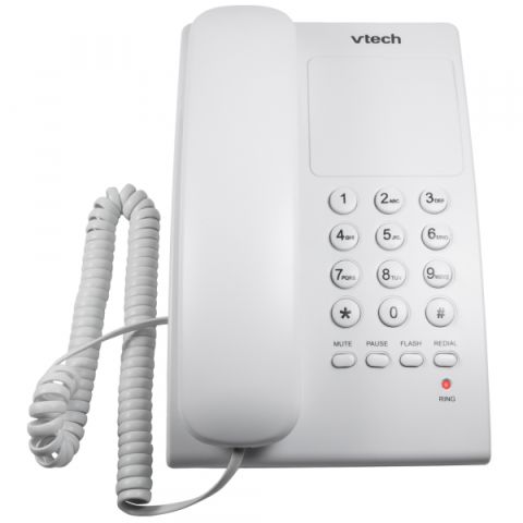 TELEFONE COM FIO VTECH VTC105B MESA/PAREDE BRANCO