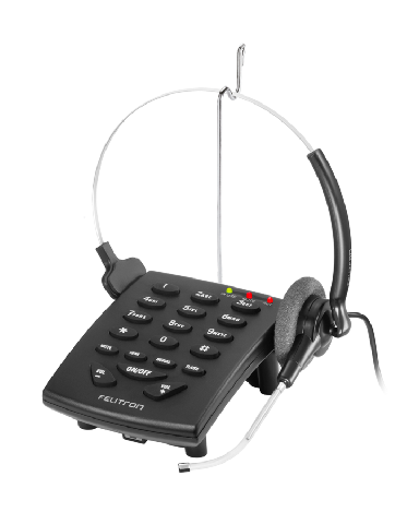 TELEFONE HEADSET ANALOGICO FELITRON VOICE GUIDE S8010VG UNILATERAL RJ9