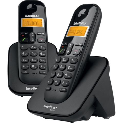TELEFONE SEM FIO DIGITAL COM 2 BASES INTELBRAS TS 3112